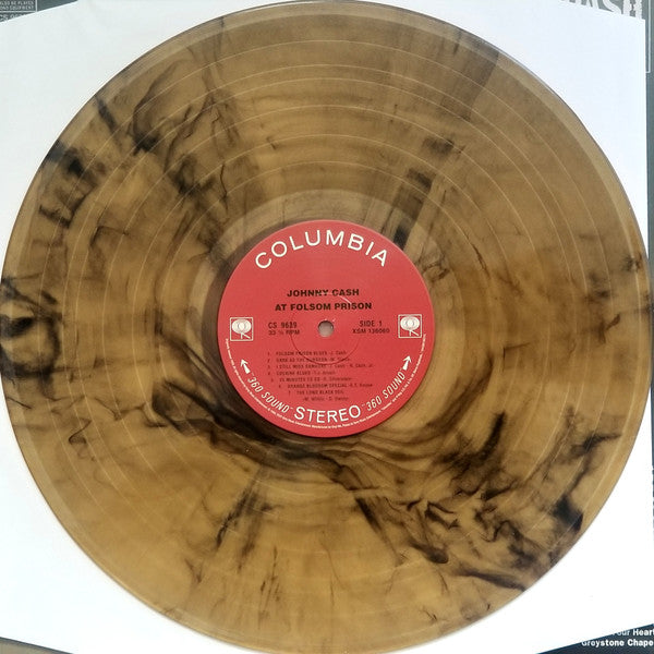 Johnny Cash : At Folsom Prison (LP, Album, Club, RE, Tan)