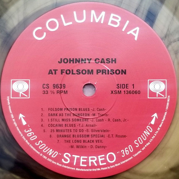 Johnny Cash : At Folsom Prison (LP, Album, Club, RE, Tan)