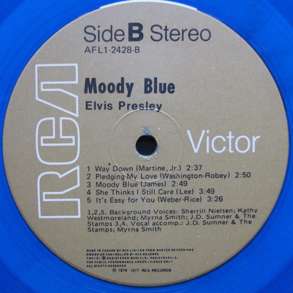 Elvis Presley : Moody Blue (LP, Album, Ltd, Num, S/Edition, Blu)