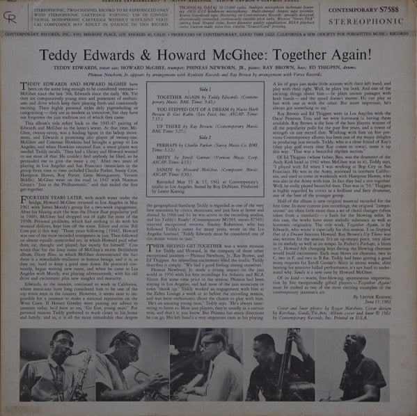 Teddy Edwards / Howard McGhee : Together Again! (LP, Dee)