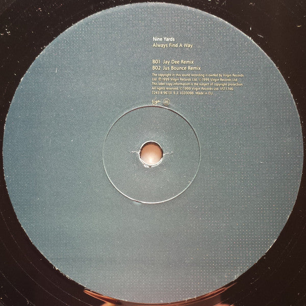Nine Yards : Always Find A Way (12")