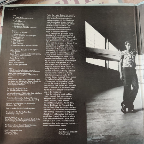 The Blackbyrds : Flying Start (LP, Album, Gat)