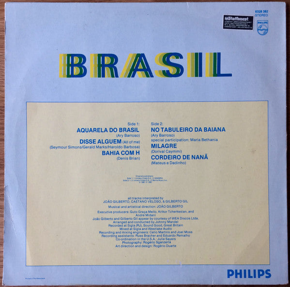 João Gilberto, Caetano Veloso, Gilberto Gil, Maria Bethânia : Brasil (LP, Album)