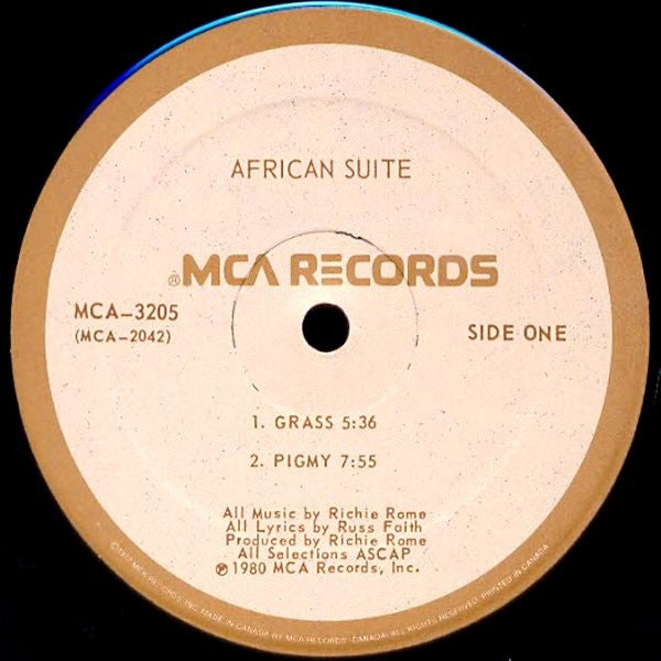 African Suite : African Suite (LP, Album, P/Mixed)