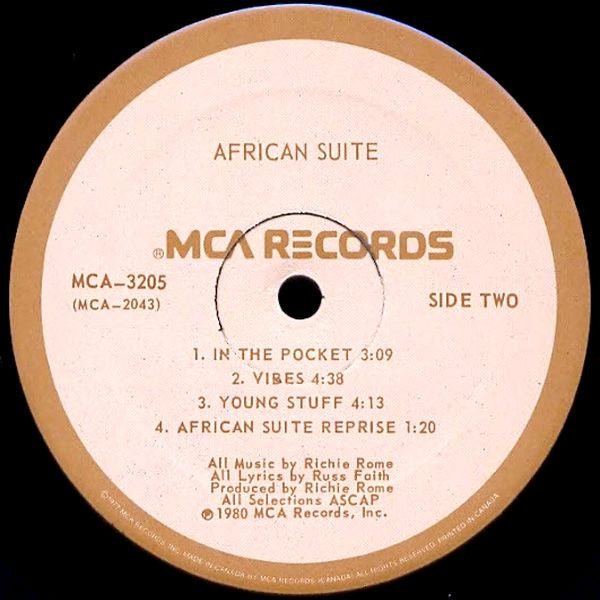 African Suite : African Suite (LP, Album, P/Mixed)