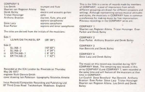 Company (2) : Company 5 (LP, Album)