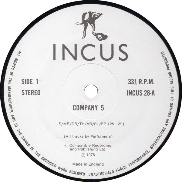 Company (2) : Company 5 (LP, Album)