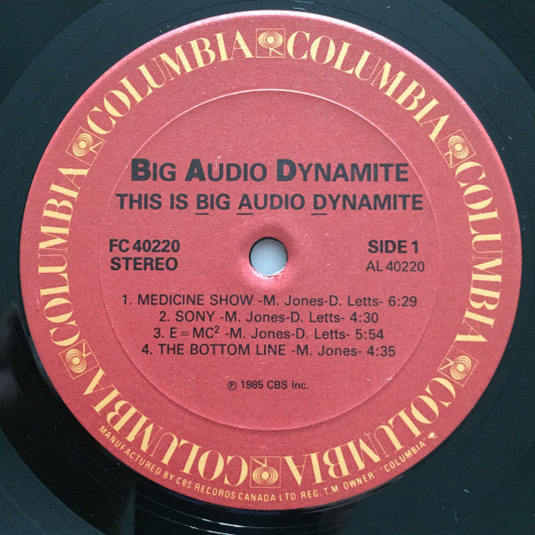 Big Audio Dynamite : This Is Big Audio Dynamite (LP, Album)