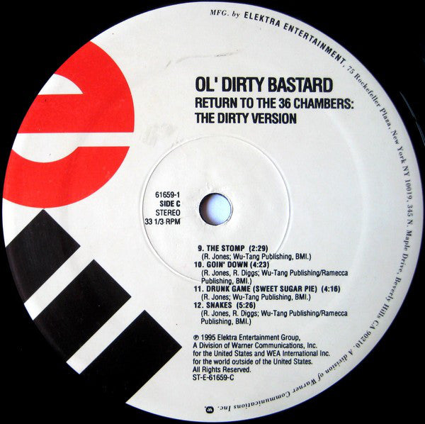 Ol' Dirty Bastard : Return To The 36 Chambers: The Dirty Version (2xLP, Album)