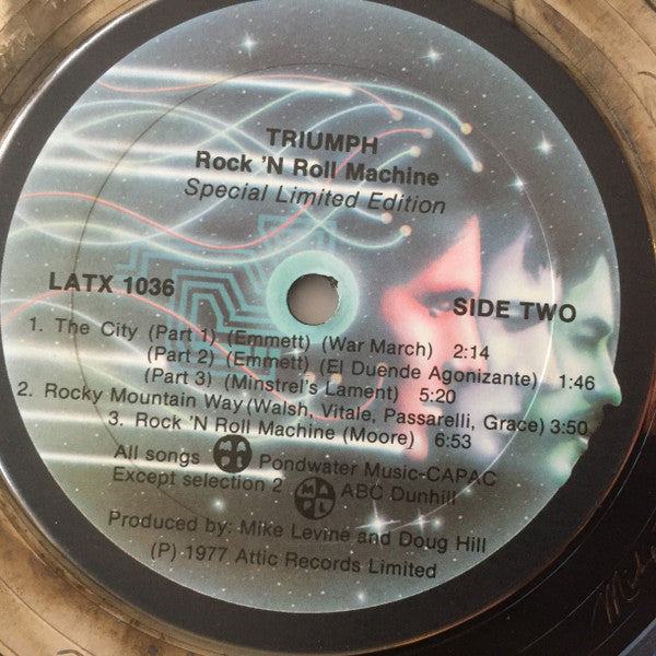 Triumph (2) : Rock & Roll Machine (LP, Album, Ltd, Sil)