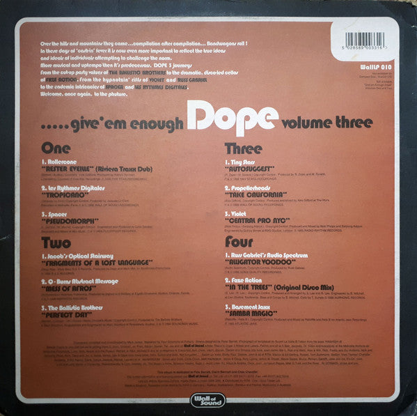 Various : Give 'Em Enough Dope Volume Three (2xLP, Comp)