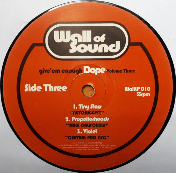 Various : Give 'Em Enough Dope Volume Three (2xLP, Comp)