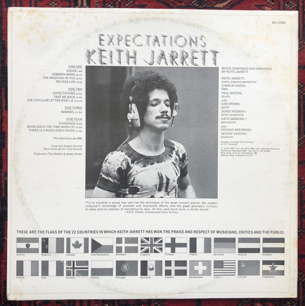 Keith Jarrett : Expectations (2xLP, Album, Pit)