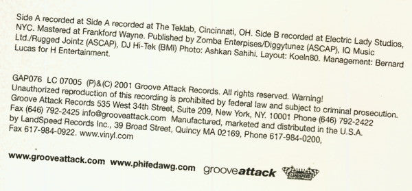 Phife Dawg : Miscellaneous (12")