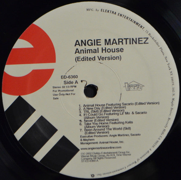 Angie Martinez : Animal House (Clean & Dirty LP) (LP, Album, Promo, Cle + LP, Album, Promo, Dir)