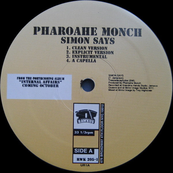 Pharoahe Monch : Simon Says / Behind Closed Doors (12")