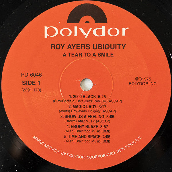 Roy Ayers Ubiquity : A Tear To A Smile (LP, Album, RE)