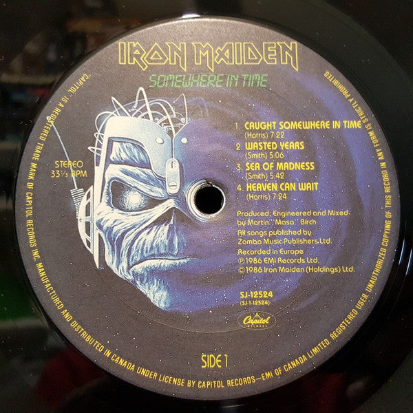 Iron Maiden : Somewhere In Time (LP, Album)