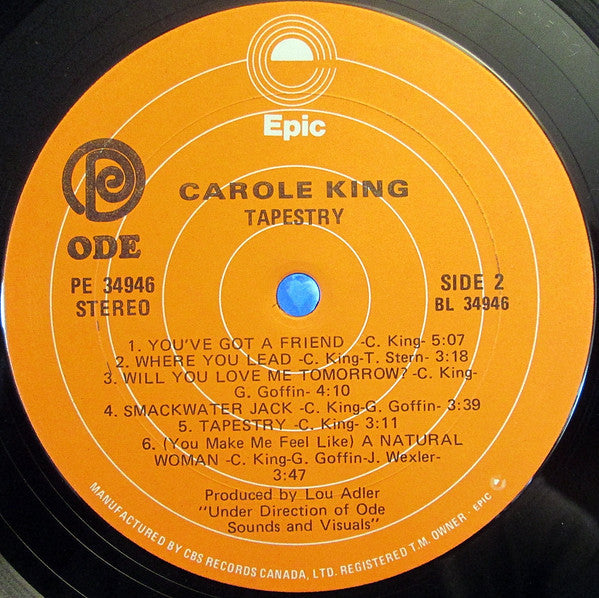 Carole King : Tapestry (LP, Album, RE, Gat)