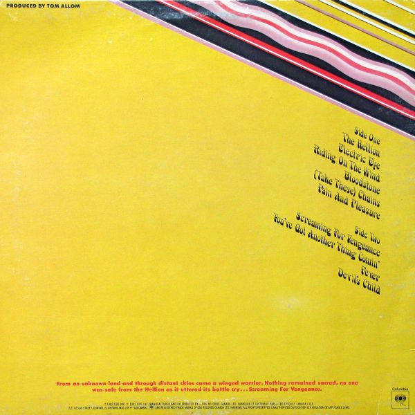 Judas Priest : Screaming For Vengeance (LP, Album)