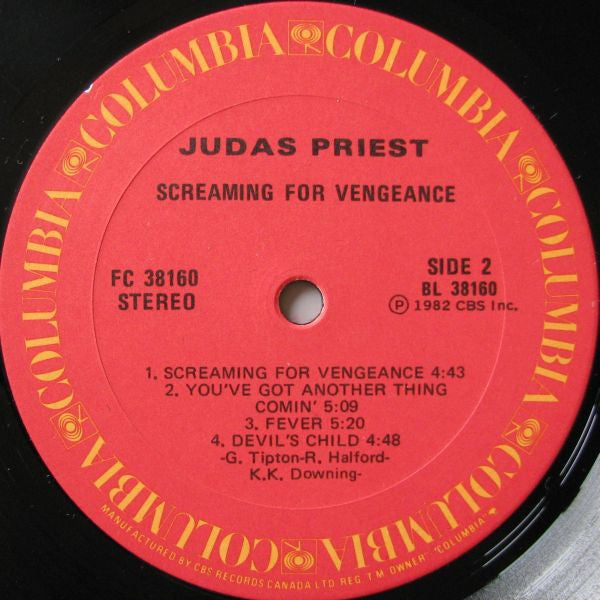 Judas Priest : Screaming For Vengeance (LP, Album)