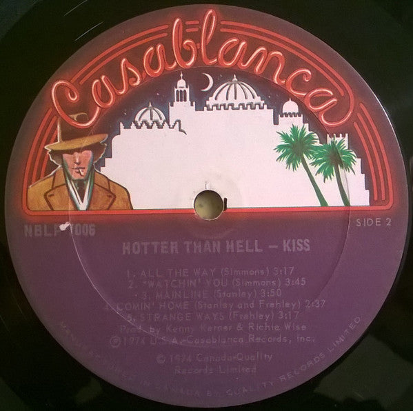 Kiss : Hotter Than Hell (LP, Album, Qua)