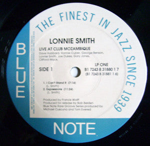 Lonnie Smith : Live At Club Mozambique (2xLP, Album, RM)