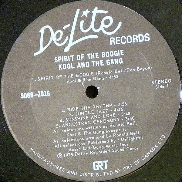 Kool & The Gang : Spirit Of The Boogie (LP, Album, Gat)