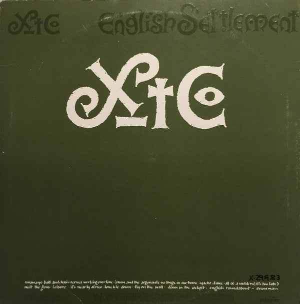 XTC : English Settlement (2xLP, Album)