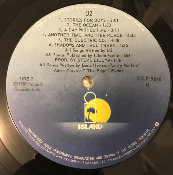 U2 : Boy (LP, Album, Qua)