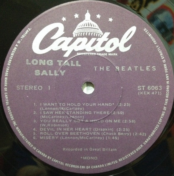 The Beatles : Long Tall Sally (LP, Album, Mono, RE)