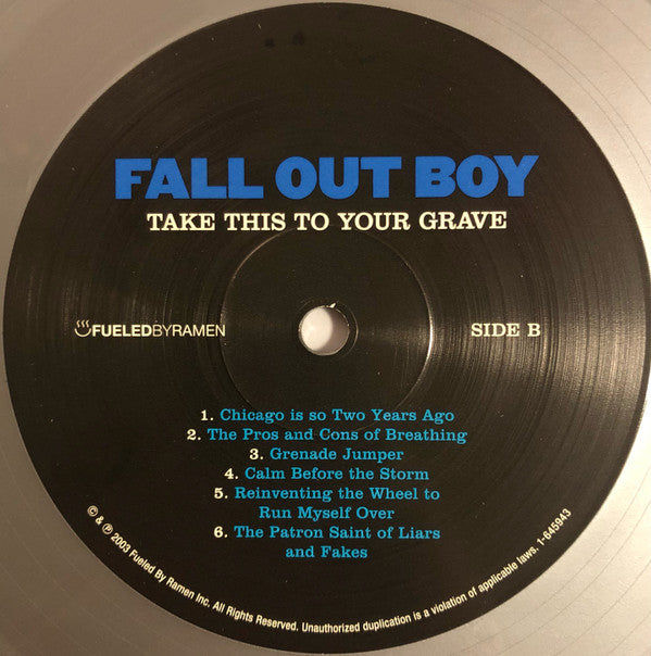 Fall Out Boy : Take This To Your Grave (LP, Album, Ltd, RE, Sil)