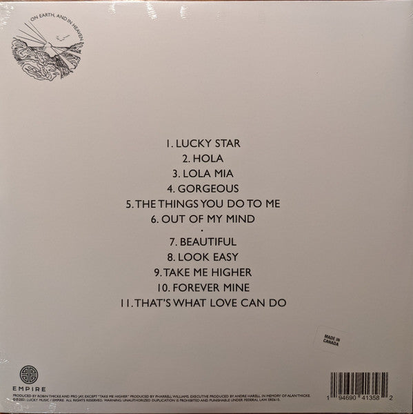 Robin Thicke : On Earth, And In Heaven (LP, Album, Cle)