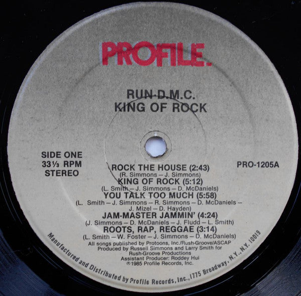 Run-DMC : King Of Rock (LP, Album)