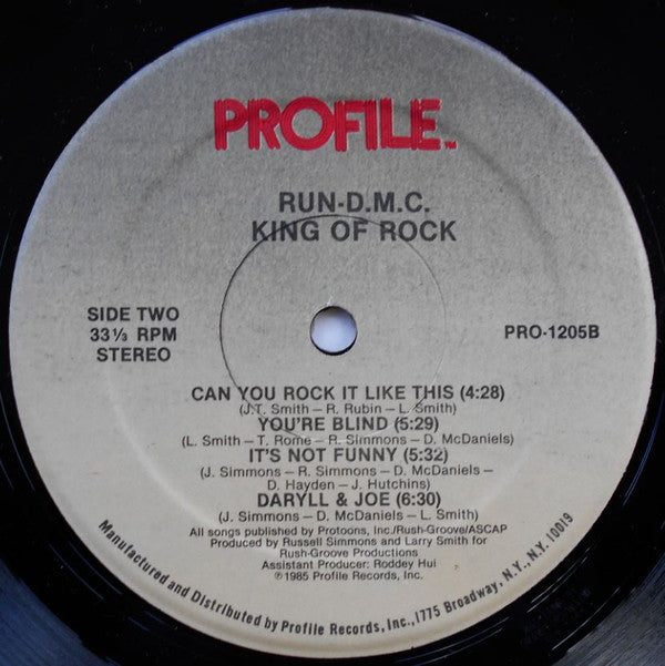 Run-DMC : King Of Rock (LP, Album)
