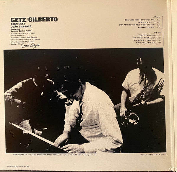 Stan Getz / João Gilberto Featuring Antonio Carlos Jobim : Getz / Gilberto (LP, Album, Gat)