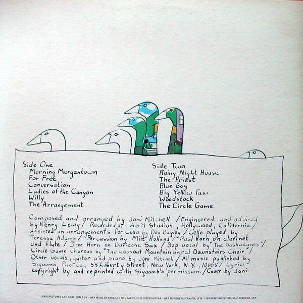 Joni Mitchell : Ladies Of The Canyon (LP, Album, RE)