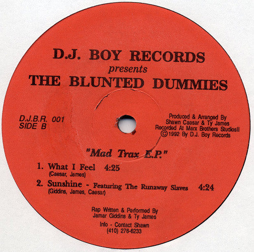 Blunted Dummies : Mad Trax E.P. (12", EP)