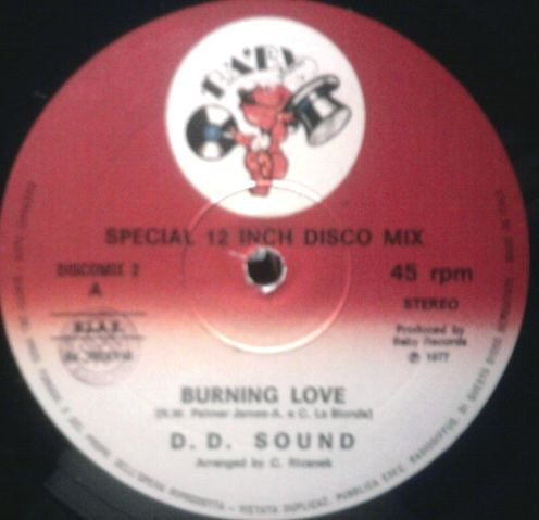 D.D. Sound : Burning Love (12")