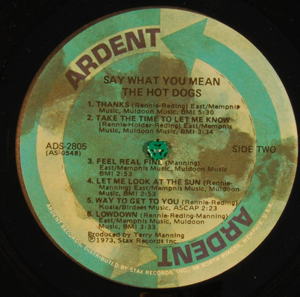 The Hot Dogs : Say What You Mean (LP, Album, Son)