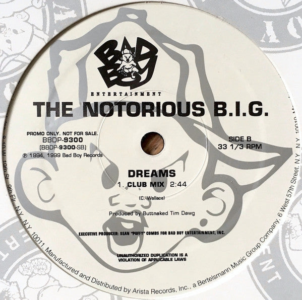 Notorious B.I.G. : One More Chance / Stay With Me (Remix) / Dreams (12", Promo)