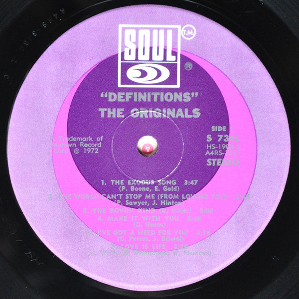 The Originals : Definitions (LP, Album, Hol)