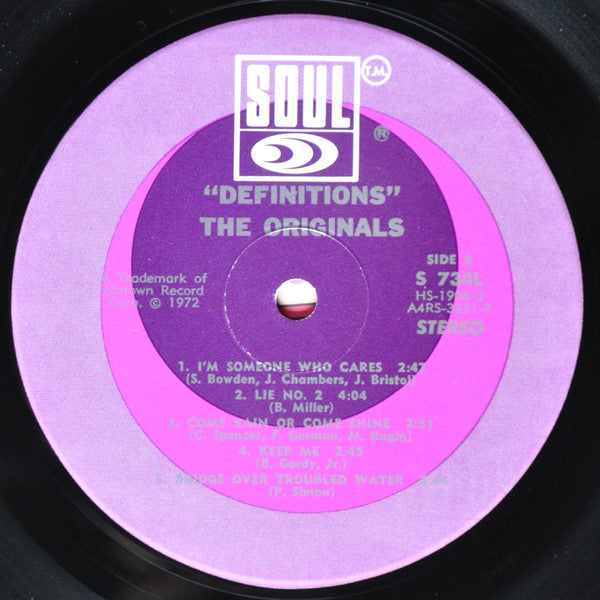 The Originals : Definitions (LP, Album, Hol)