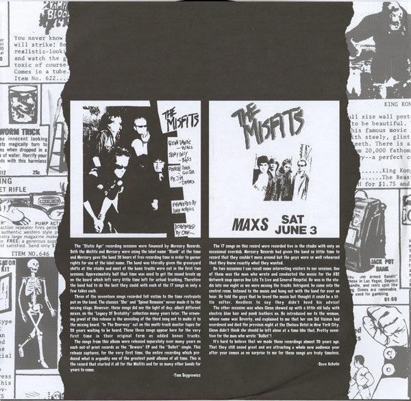 Misfits : Static Age (LP, Album, RP)