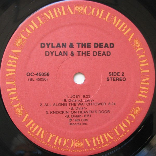 Bob Dylan & The Grateful Dead : Dylan & The Dead (LP, Album)