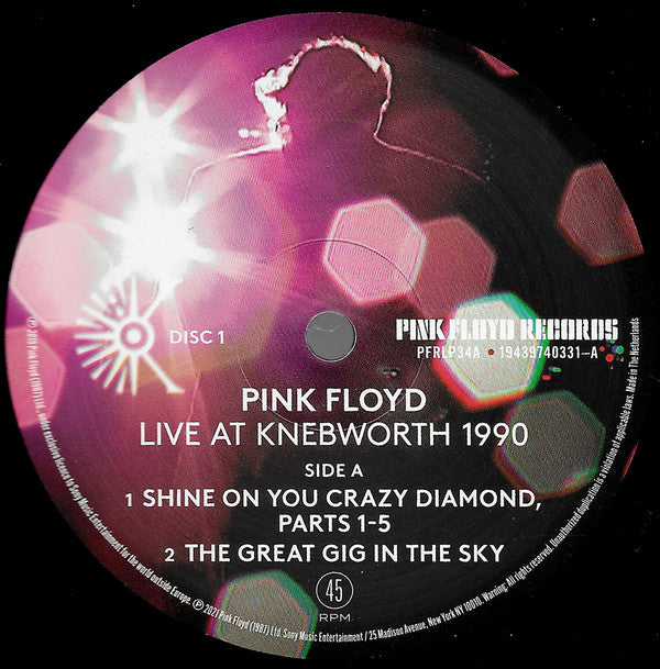 Pink Floyd : Live At Knebworth 1990 (2xLP, Album, 180)