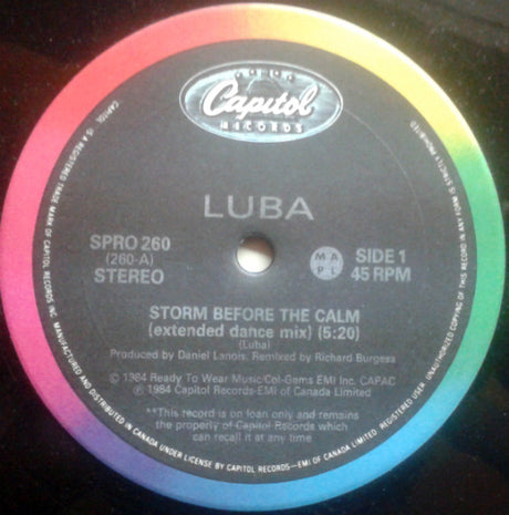 Luba : Storm Before The Calm (12", Promo)