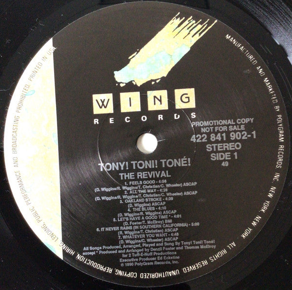Tony! Toni! Toné! : The Revival (LP, Album, Promo)
