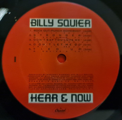 Billy Squier : Hear & Now (LP, Album)
