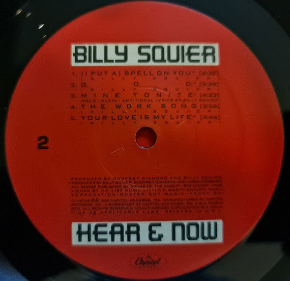 Billy Squier : Hear & Now (LP, Album)